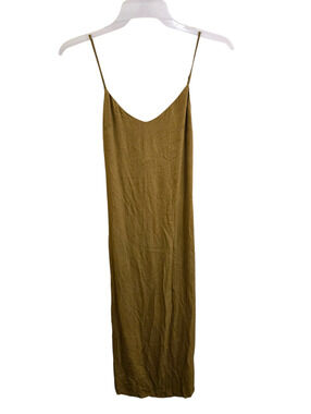 zara brown sheer dress Zara Brown Satin Dress